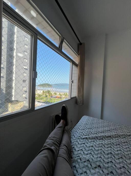 Vista Mar, Moderno Para Relaxar. Apto Completo ! Sao Vicente  Luaran gambar